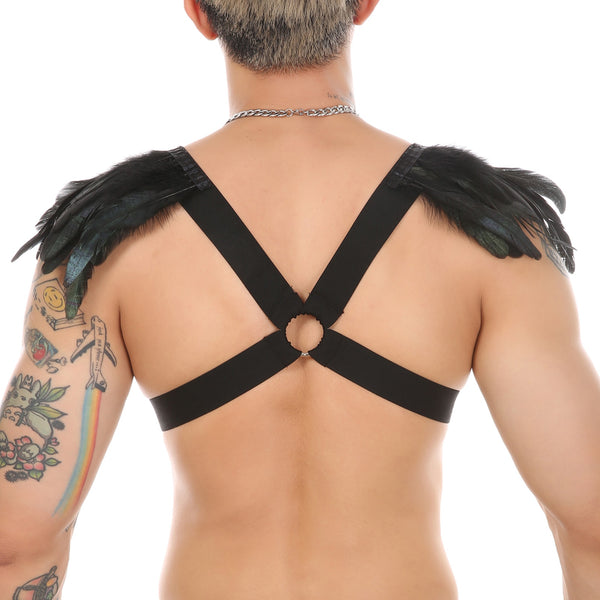 US$ 200.00 - Rhinestone Body Chain Men Chest Harness,Gay Outfit, LGBT  Pride, Gay Pride, Gay Harness Clubwear,Circuit Party Harness -  m.