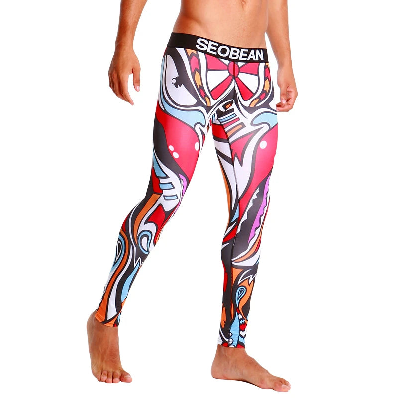 Seobean Crimson Pulse Workout Leggings