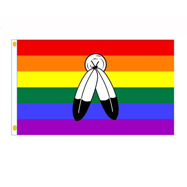  Two-Spirit Pride Flag by Queer In The World sold by Queer In The World: The Shop - LGBT Merch Fashion