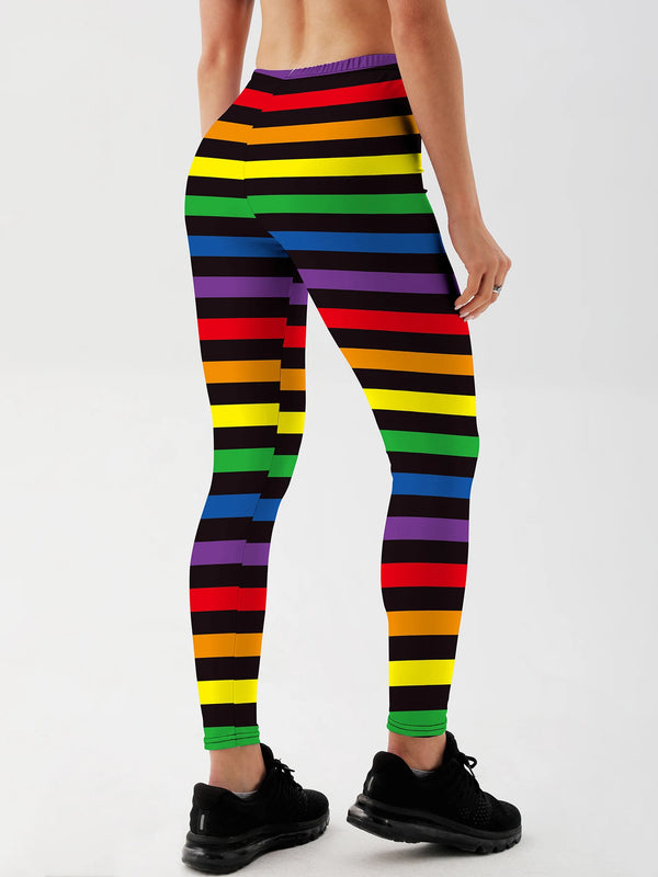 Striped LGBT Pride Leggings