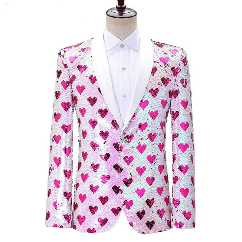Love Is Love Spectrum Sparkle Night Club Men's Jacket