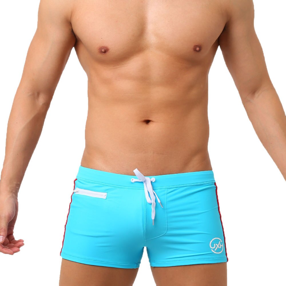 Quick Drying Swim Trunks With Zipper Pocket