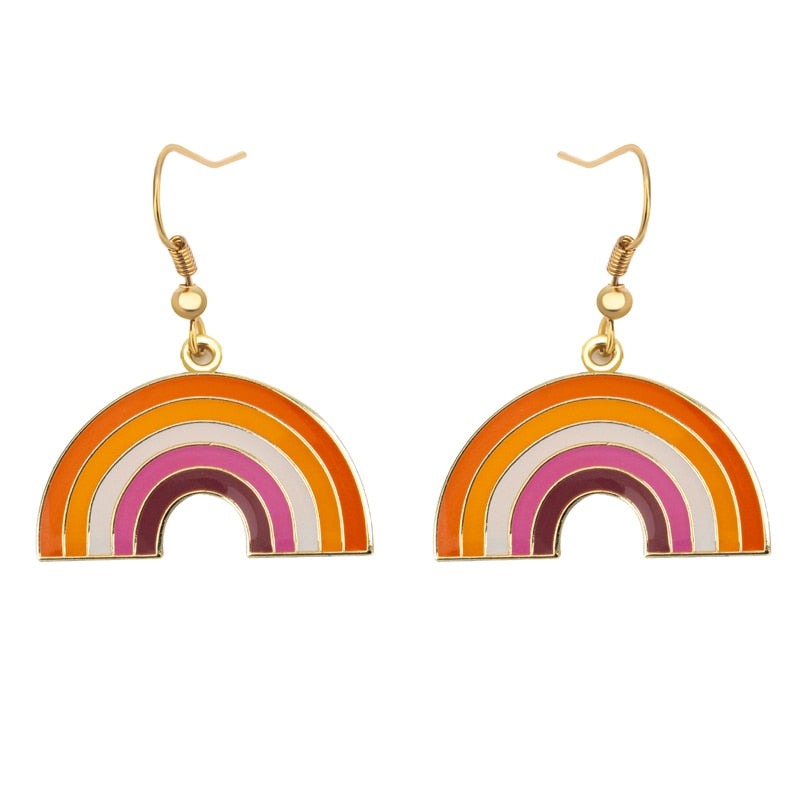 Lesbian Rainbow Earrings