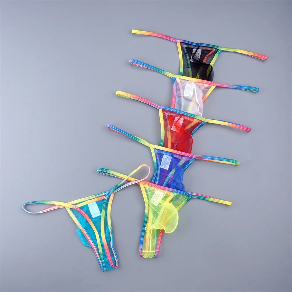 Rainbow Sheer Pride Thongs (2 Pack)