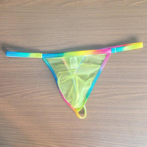 Sexy Semi-Transparent Rainbow Thongs