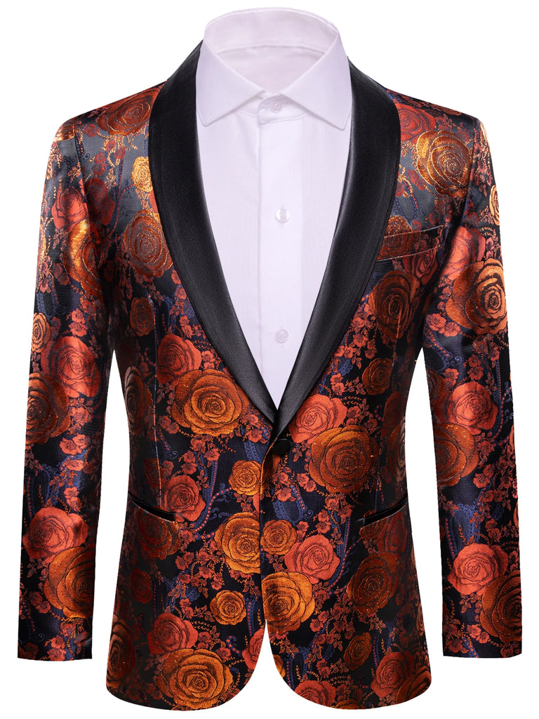 Vintage Floral Print Vintage Blazer
