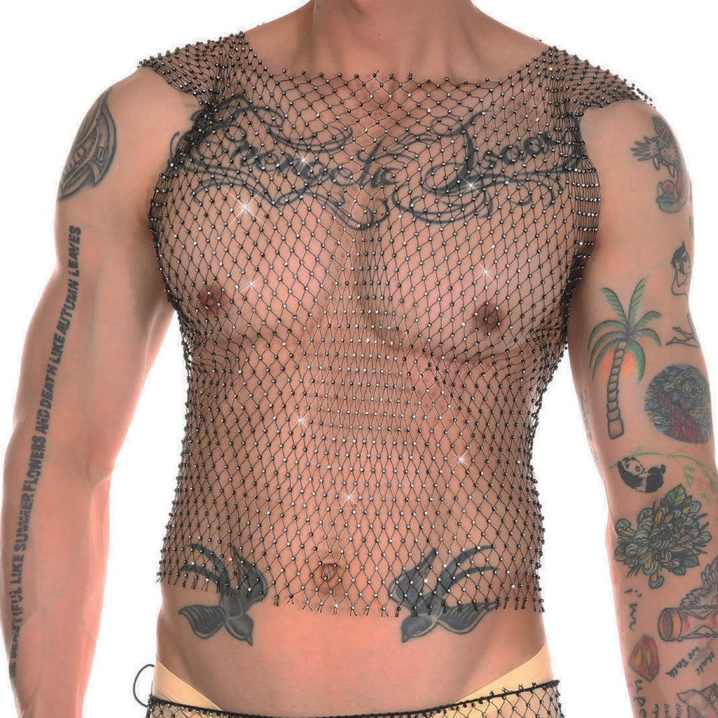 Gleaming Mesh Tank Illusion