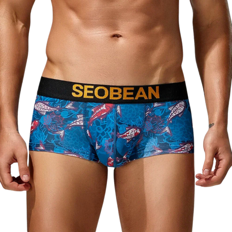 SEOBEAN Festive Fish Boxer Briefs