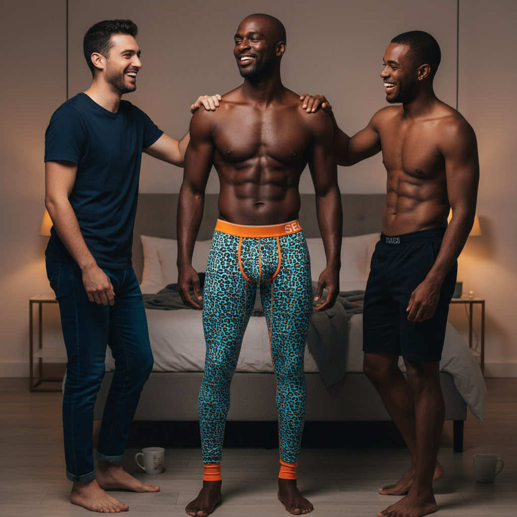 Seobean Funky Leopard Thermal Leggings / Underwear