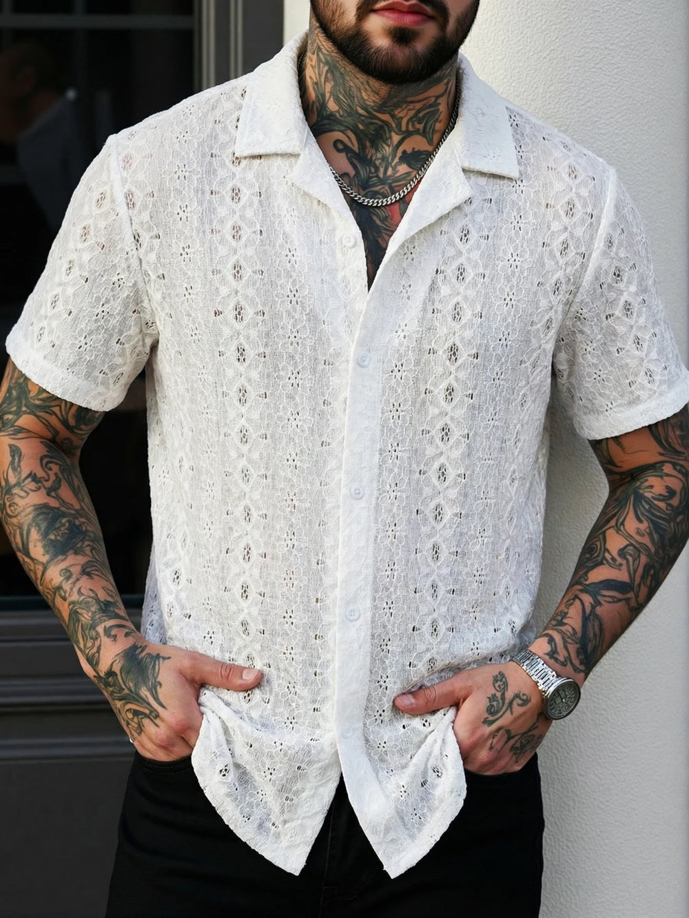 Afterglow Lace Resort Shirt