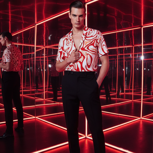 Classic Retro Short Sleeve Printed Shirts
