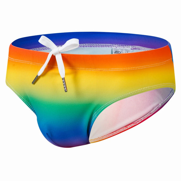 Jockmail Rainbow Push-Up Swim Trunks