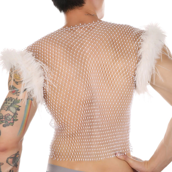 Crystal Temptress Mesh Mens Vest