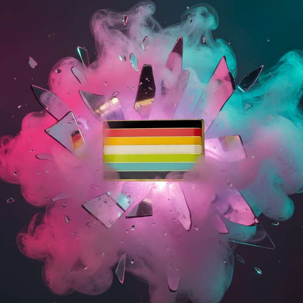 Queer Pride Flag Enamel Pin