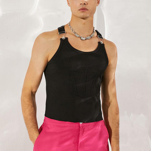 Knitted Solid Colour Stretch Slim Fit Camisole