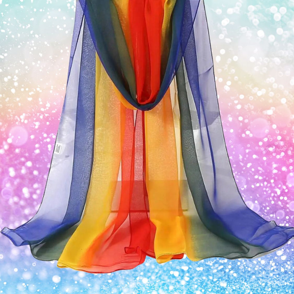 Sashay Away Chiffon Pride Wrap Scarf