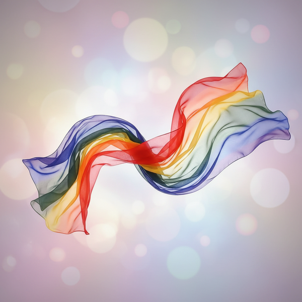 Sashay Away Chiffon Pride Wrap Scarf