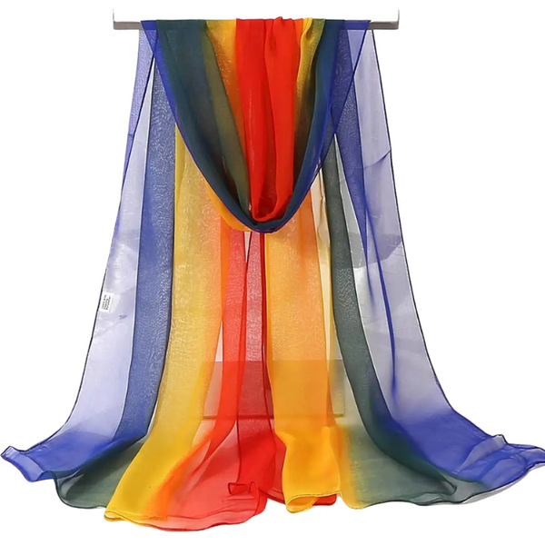 Sashay Away Chiffon Pride Wrap Scarf