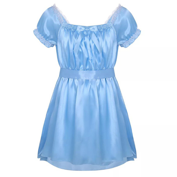 Satin Frilly Pajamas Dress