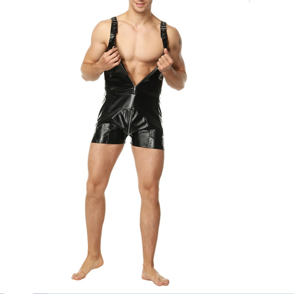  Men's Erotic Leather Jumpsuit by Queer In The World sold by Queer In The World: The Shop - LGBT Merch Fashion