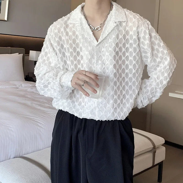 Crochet Queer Collar Shirt