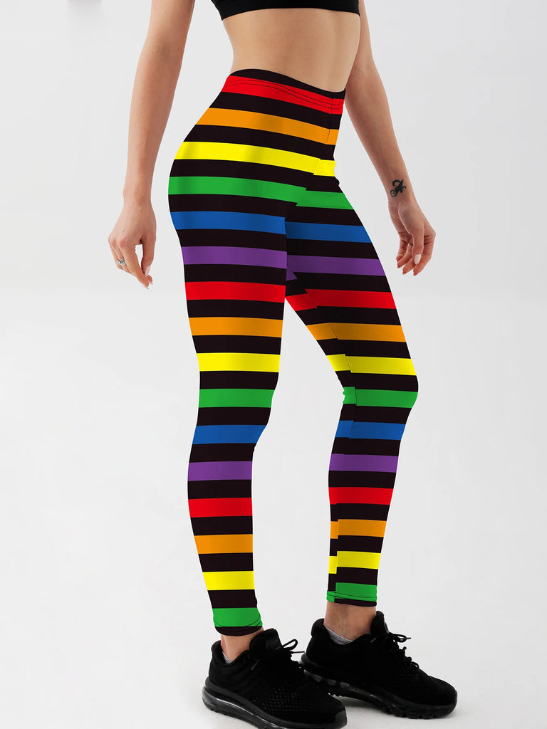 Striped LGBT Pride Leggings