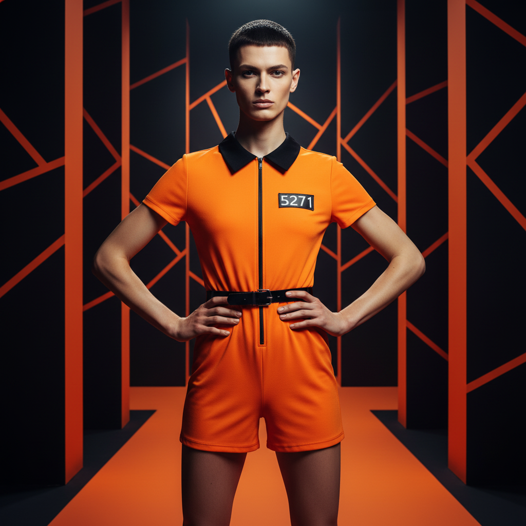 Inmate Seduction Jailbird Fantasy Jumpsuit