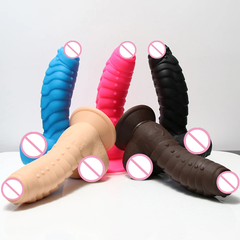 Thick Suction Cup Dragonscale Dildo