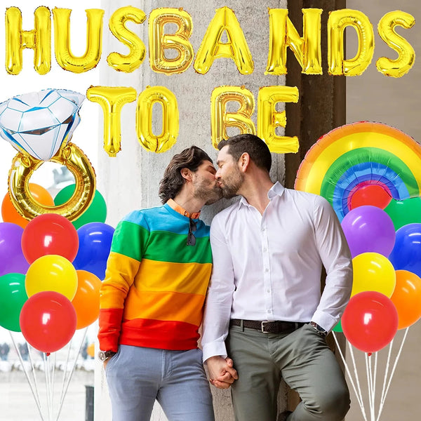 Husbands To Be Gay Bachelorette Party Decorations Balloons