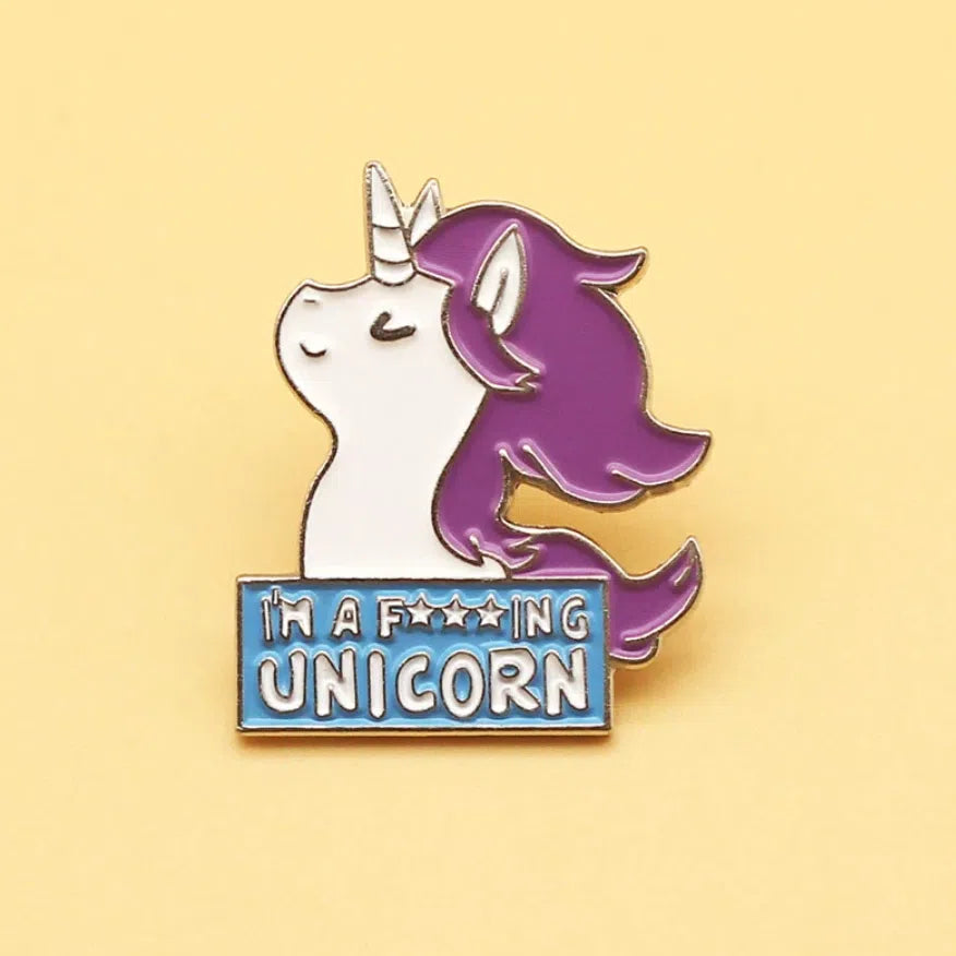  I'm A F***ing Unicorn! Enamel Pin by Queer In The World sold by Queer In The World: The Shop - LGBT Merch Fashion