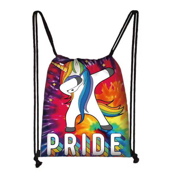 Unicorn Pride LGBT Drawstring Bag
