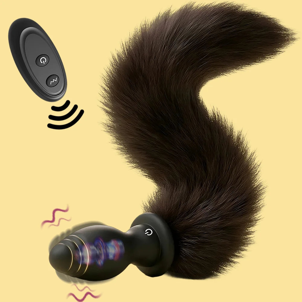 Mischief Maker Vibrating Fox Tail Plug