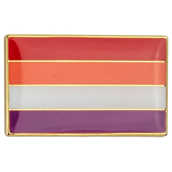  Lesbian Pride Flag Enamel Pin by Queer In The World sold by Queer In The World: The Shop - LGBT Merch Fashion