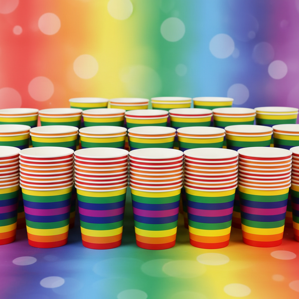 Rainbow Pride Party 20 Piece Paper Cups Set
