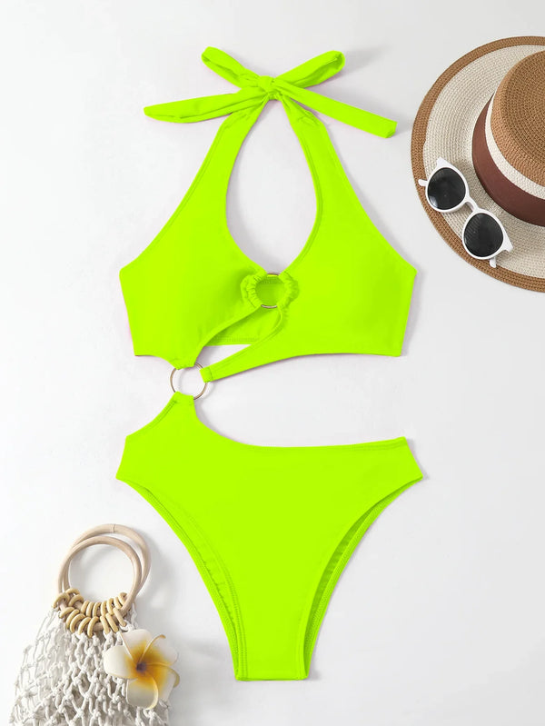Chic Cut Out One Piece Swimsuit