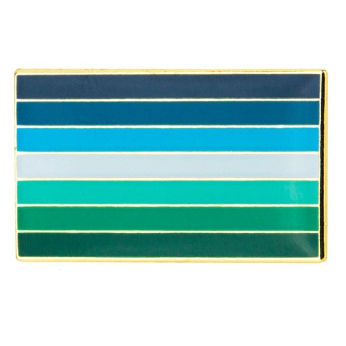  Gay Male Pride Flag Enamel Pin by Queer In The World sold by Queer In The World: The Shop - LGBT Merch Fashion