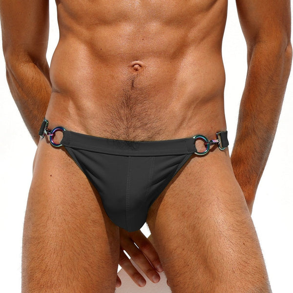 Black Alloy Allure Swim Briefs by Queer In The World sold by Queer In The World: The Shop - LGBT Merch Fashion