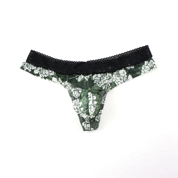 Floral Fantasy Lace Men's Thong