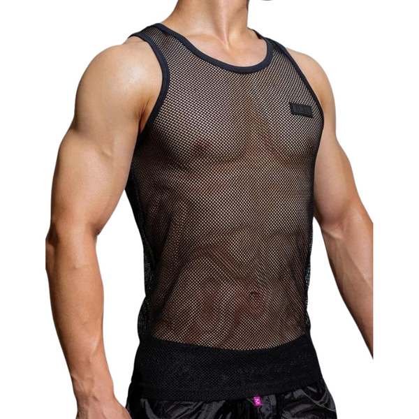 Sporty Mesh Breathable Tank Top