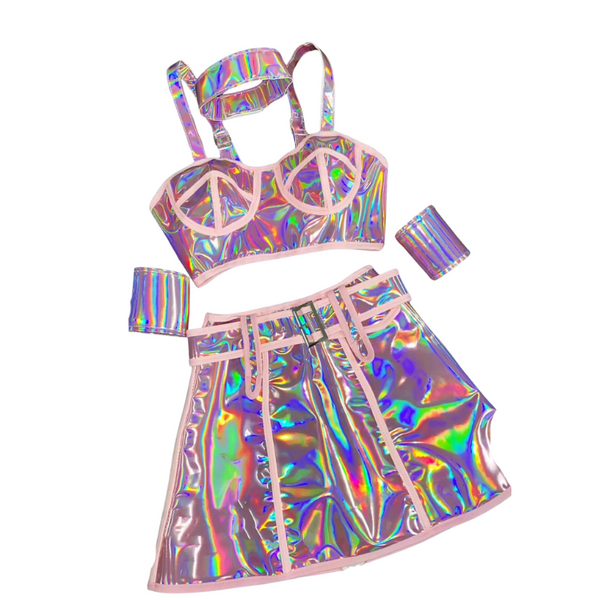 Stage Ready Fluorescent Rave Go-Go Costume