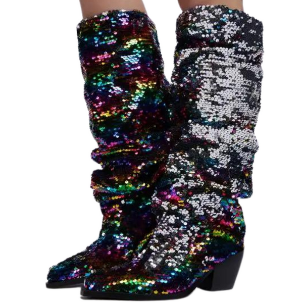 Stage Sensation Bling Sequin Boots