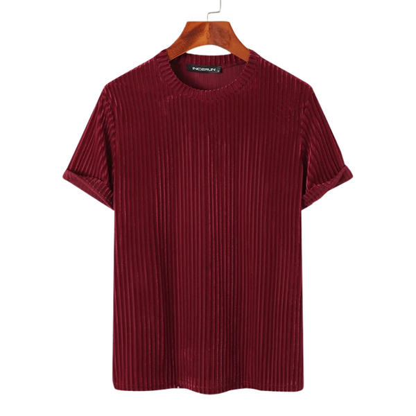 Striped Velour T-Shirt