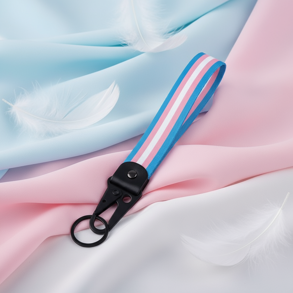 Transgender LGBT Pride Keychain