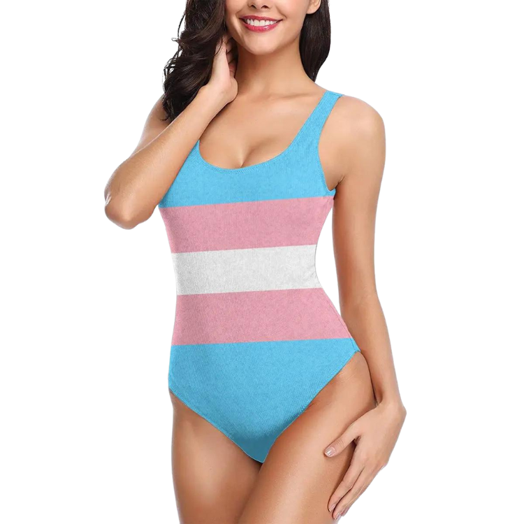 Transgender Pride Bikini Low Waist Swimsuit