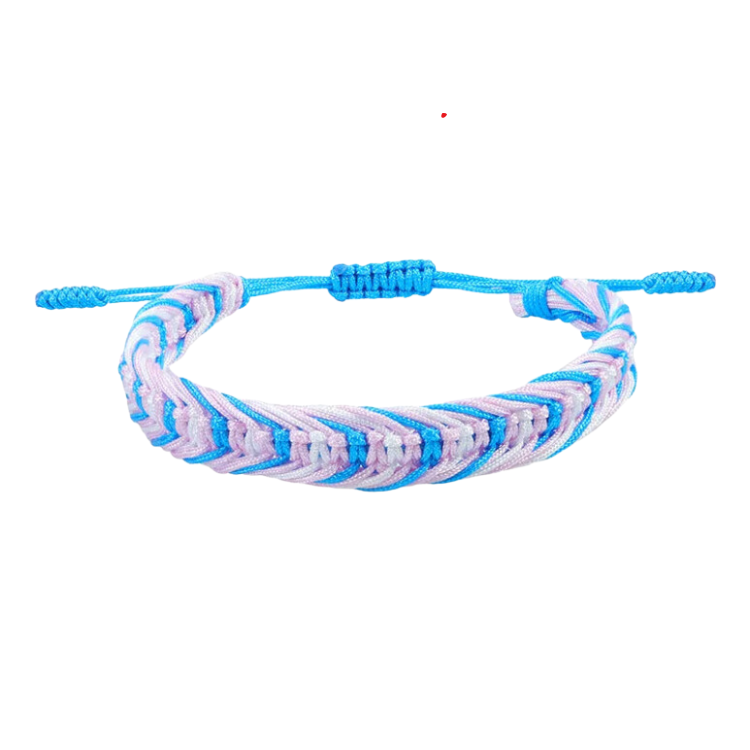 Transgender Pride Rope Bracelet