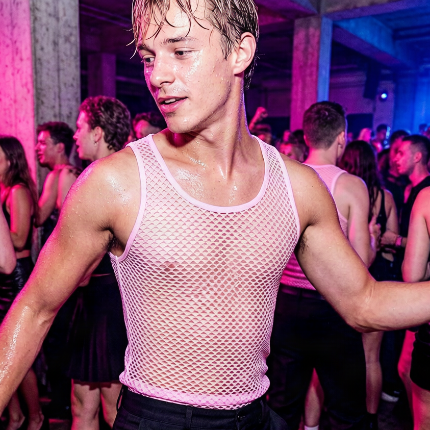 Colored Mesh Tank Tops