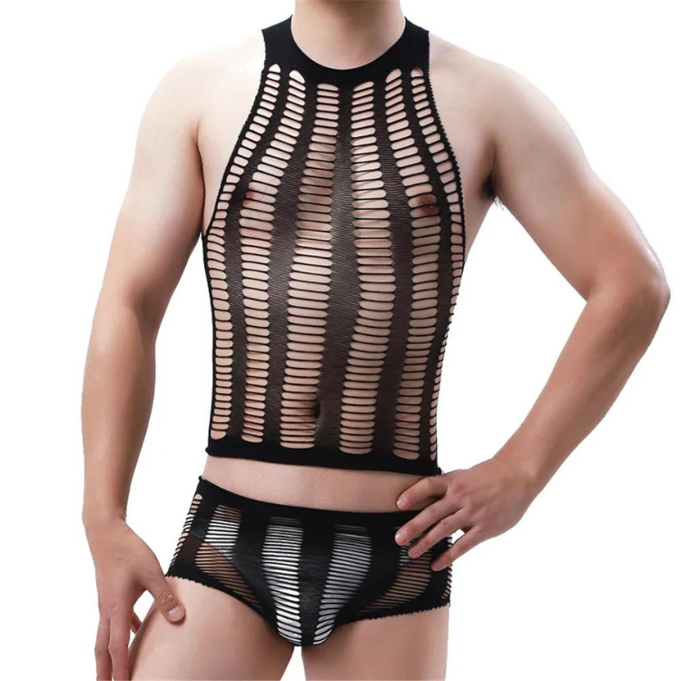 Turtleneck Bikini Bodysuit Stockings Ensemble