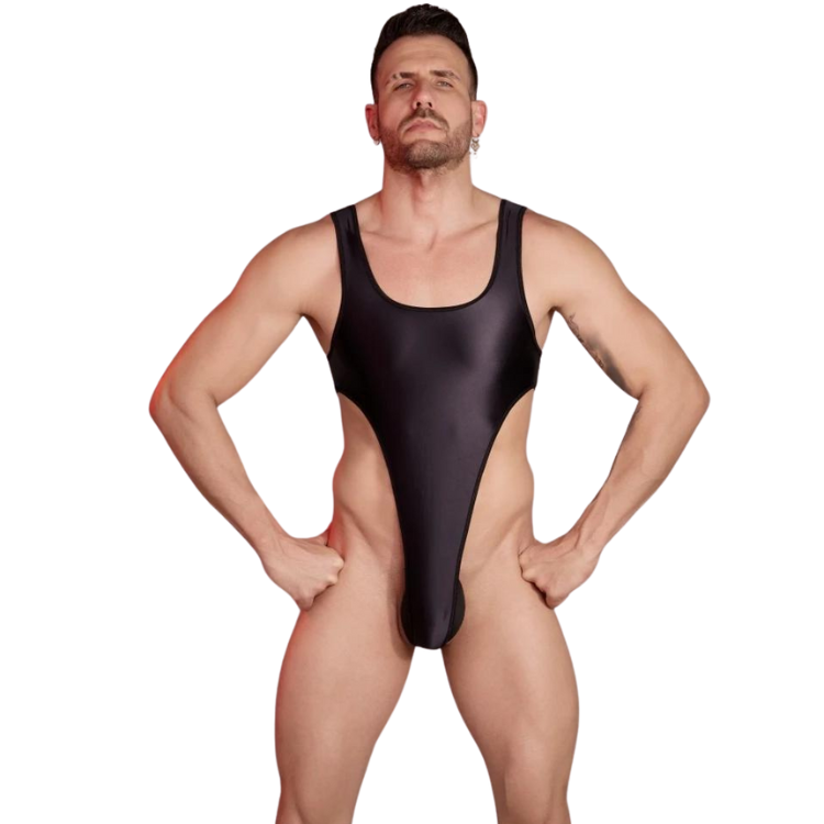 Black Ultra-Sexy High Cut Backless Bodysuit by Out Of Stock sold by Queer In The World: The Shop - LGBT Merch Fashion