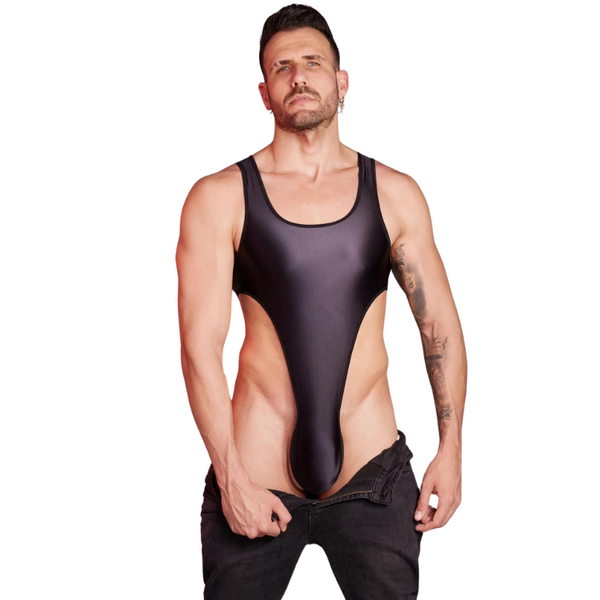 Black Ultra-Sexy High Cut Backless Bodysuit by Out Of Stock sold by Queer In The World: The Shop - LGBT Merch Fashion