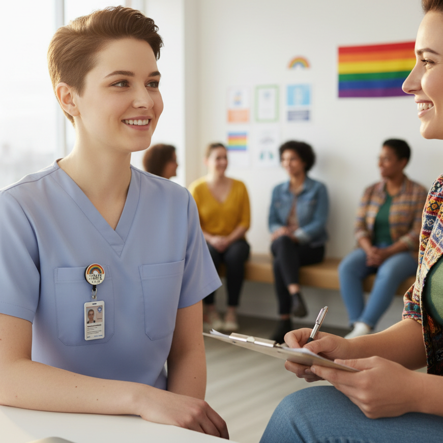 You Are Safe With Me LGBT Pride Retractable Badge Reel